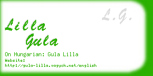 lilla gula business card